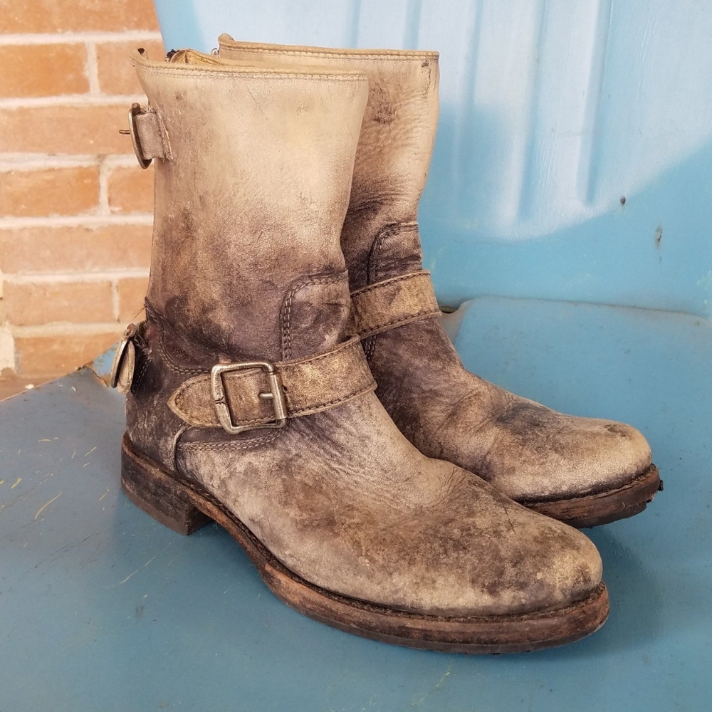 Frye Ombre Stone washed Leather boots